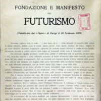 The Founding and Manifesto of Futurism