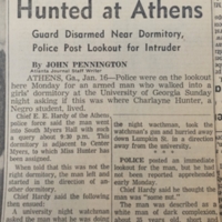 Campus Gunman Hunted at Athens