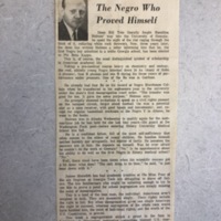 William Tate&#039;s involvement in the riot on Myers Quad, 1961